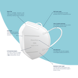 D95, Particulate Respirator, Fold Style with Earloops, (Box of 20)