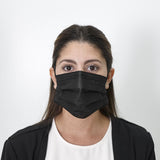 Black, ASTM Level 3 Disposable Face Mask with Earloops, (Case of 2,500)