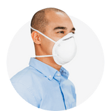 N95 Respirator Mask, Cup Style, NIOSH APPROVED, (Box of 20)