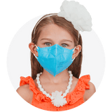Kids, Blue Extra Small Particulate Respirator Fold Style With White Earloops (Box of 20)