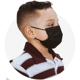 Kids, Black, ASTM Level 3 Disposable Mask with Earloops, (Box of 50)